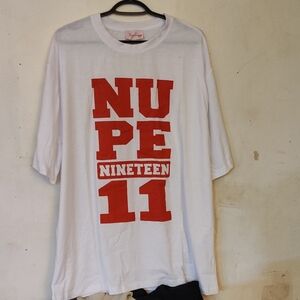 Nupe Swagg Kappa Alpha Psi 1911 White and Red Graphic Tee